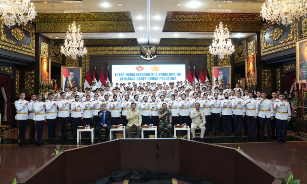 Menhan RI dan Panglima TNI Tatap Muka dengan Kadet Unhan RI dari Palestina
