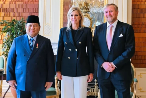 Prabowo Bertemu Raja dan Ratu Belanda di Istana Huis ten Bosch