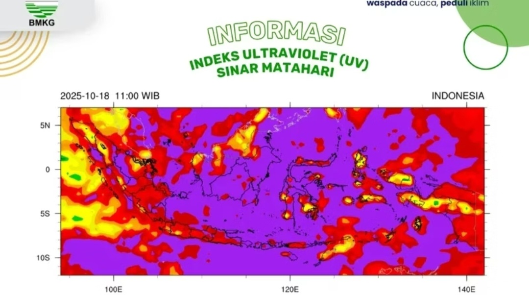 Penampakan Radiasi Matahari Memerah di RI Hari Ini, Hati-hati beraktivitas diluar rumah