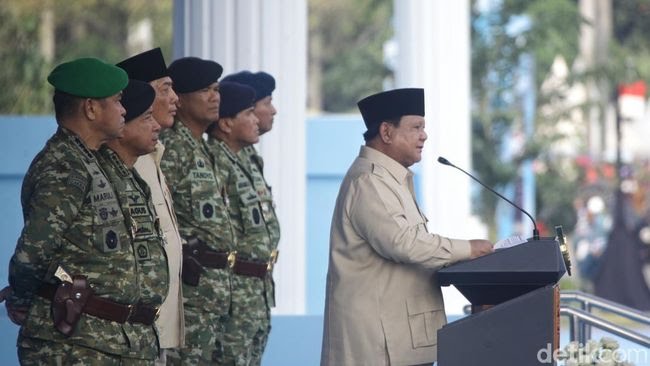 Pidato Lengkap Presiden Prabowo di HUT Ke-80 TNI, Minta Prajurit TNI Tak Lengah-Terus Introspeksi